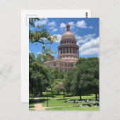 Austin Texas State Capitol Briefkaart (Voorkant / Achterkant)