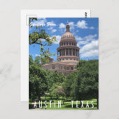 Austin Texas State Capitol Briefkaart (Voorkant / Achterkant)
