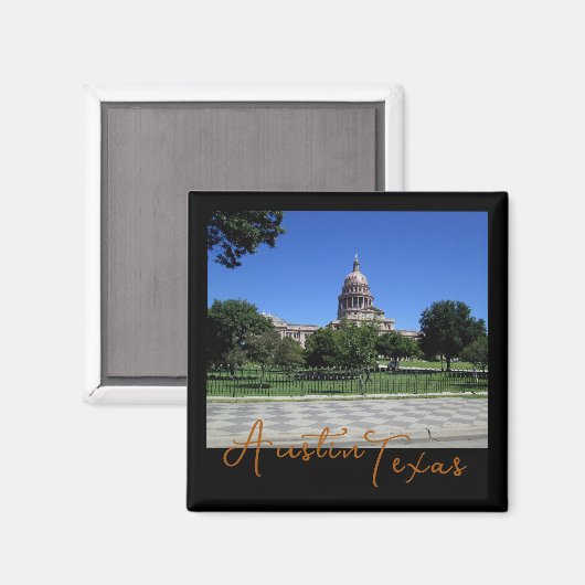 Austin Texas State Capitol Building Magneet (Voorkant / Achterkant)
