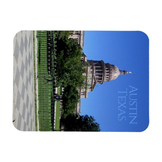 Austin Texas State Capitol Building Magneet (Horizontaal)