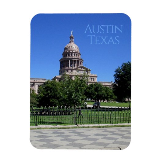Austin Texas State Capitol Building Magneet (Verticaal)