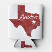 Austin Texas State Star Blikjeskoeler (Voorkant)