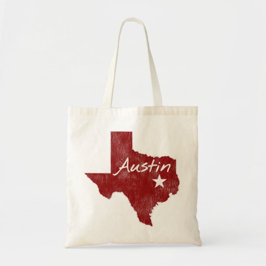 Austin Texas State Star Tote Bag (Voorkant)