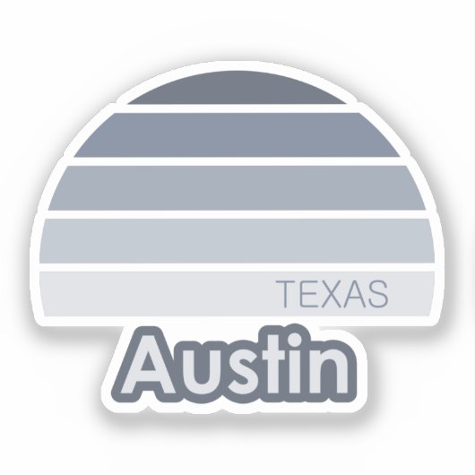 Austin Texas Sticker (Voorkant)