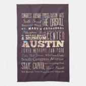 Austin, Texas. Theedoek (Verticaal)