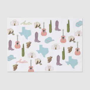 Austin Texas Tissue Paper Tissuepapier