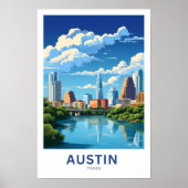 Austin Texas Travel Print (Voorkant)