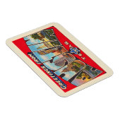 Austin Texas TX  Briefkaart met grote letters Magneet (Rechterzijde)