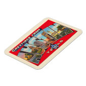 Austin Texas TX  Briefkaart met grote letters Magneet (Linkerzijde)