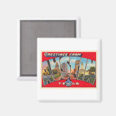 Austin Texas TX  Briefkaart met grote letters Magneet (Voorkant / Achterkant)
