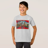 Austin Texas TX Briefkaart met grote letters T-shirt (Voorkant volledig)