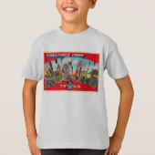 Austin Texas TX  Briefkaart met grote letters T-shirt (Voorkant)