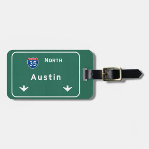 Austin Texas tx Interstate Highway Freeway Road : Bagagelabel