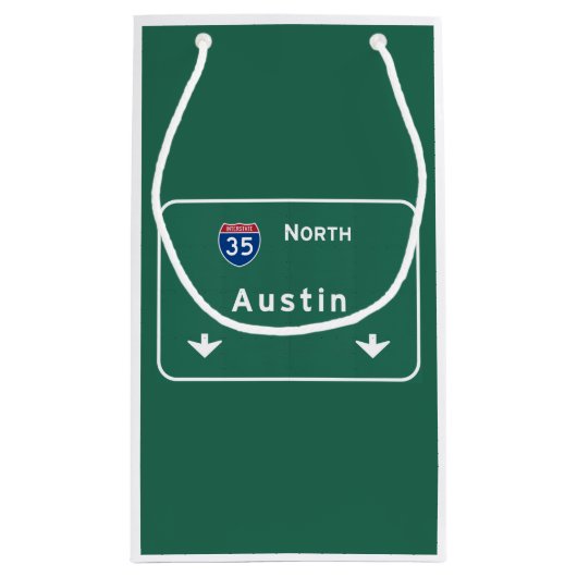 Austin Texas tx Interstate Highway Freeway Road : Klein Cadeauzakje (Achterkant)