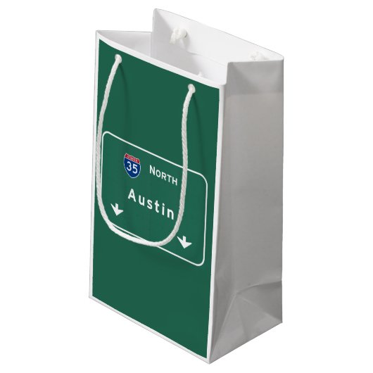 Austin Texas tx Interstate Highway Freeway Road : Klein Cadeauzakje (Achterkant Gekanteld)