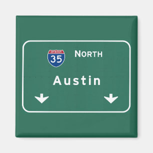 Austin Texas TX Interstate Highway Freeway Road: Magneet