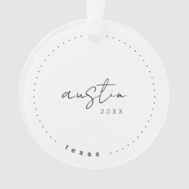 Austin Texas TX Travel United States Simple Ornament