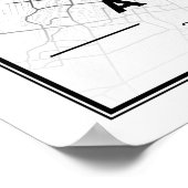 Austin Texas USA Travel City Map Poster (Hoek)