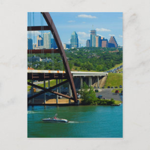 Austin, Texas vanaf 360 Bridge Briefkaart