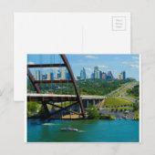 Austin, Texas vanaf 360 Bridge Briefkaart (Voorkant / Achterkant)