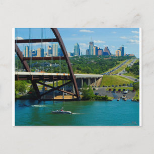 Austin, Texas vanaf 360 Bridge Briefkaart