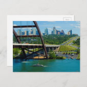 Austin, Texas vanaf 360 Bridge Briefkaart (Voorkant / Achterkant)