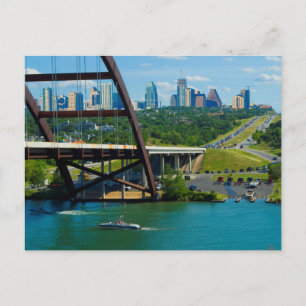 Austin, Texas vanaf 360 Bridge Briefkaart