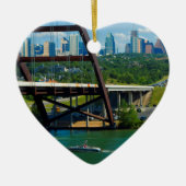 Austin, Texas vanaf 360 Bridge Keramisch Ornament (Voorkant)