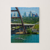 Austin, Texas vanaf 360 Bridge Legpuzzel (Verticaal)