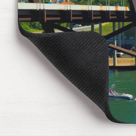 Austin, Texas vanaf 360 Bridge Muismat (Hoek)