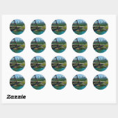 Austin, Texas vanaf 360 Bridge Ronde Sticker (Vel)