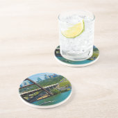 Austin, Texas vanaf 360 Bridge Zandsteen Onderzetter (Zijkant)