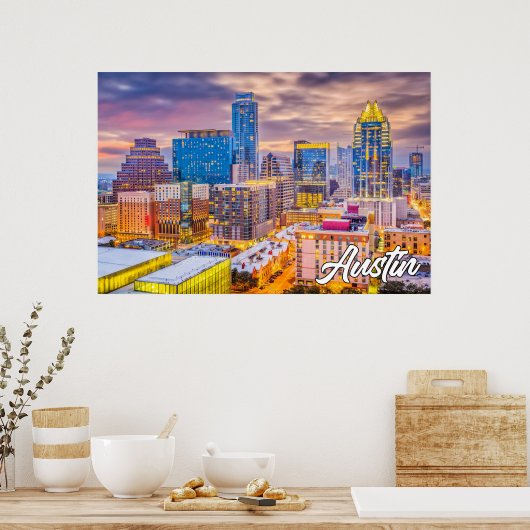 Austin, Texas, Verenigde Staten Poster (Keuken)