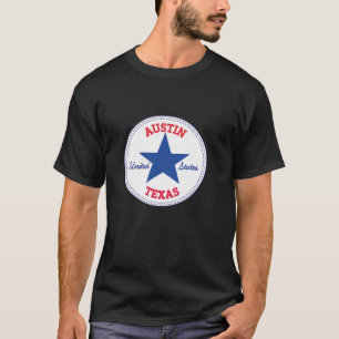 Austin Texas Verenigde Staten van Amerika USA Skat T-shirt