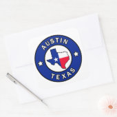 Austin Texas Vierkante Sticker (Envelop)