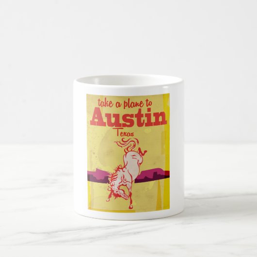 Austin Texas vintage-poster Koffiemok (Center)