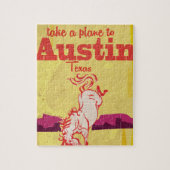 Austin Texas vintage-poster Legpuzzel (Verticaal)