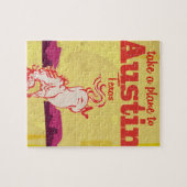 Austin Texas vintage reisposter Legpuzzel (Horizontaal)