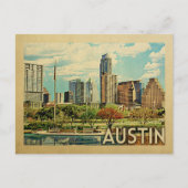 Austin Texas Vintage Travel Briefkaart (Voorkant)