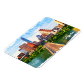 Austin Texas Vintage Travel City Waterverf Magneet (Linkerzijde)