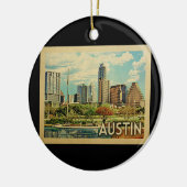 Austin Texas Vintage Travel Keramisch Ornament (Links)