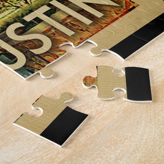 Austin Texas Vintage Travel Legpuzzel (Zijkant)