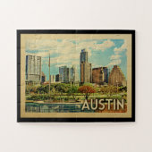 Austin Texas Vintage Travel Legpuzzel (Horizontaal)