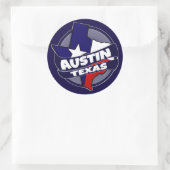 Austin Texas vlag barst stickers (Tas)