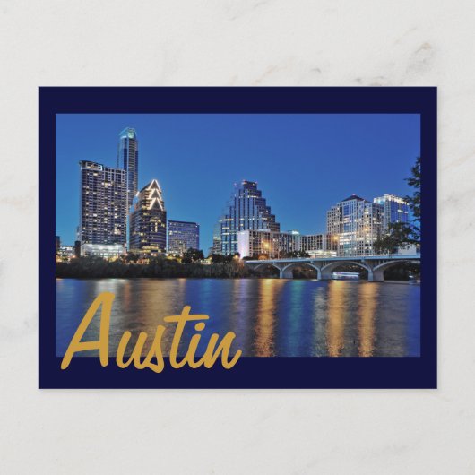 Austin, Texas, VS Briefkaart (Voorkant)