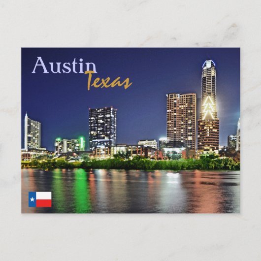 Austin, Texas, VS Briefkaart (Voorkant)