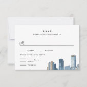 Austin Texas Wedding RSVP Kaart (Voorkant)