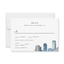 Austin Texas Wedding RSVP Kaart