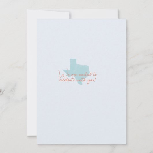 Austin Texas Wedding Suite Kaart (Achterkant)