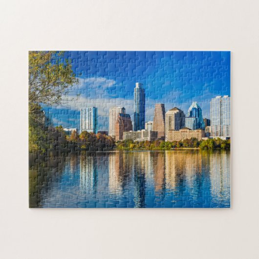 Austin Texas Weird City Limits of Austin Skyline C Legpuzzel (Horizontaal)